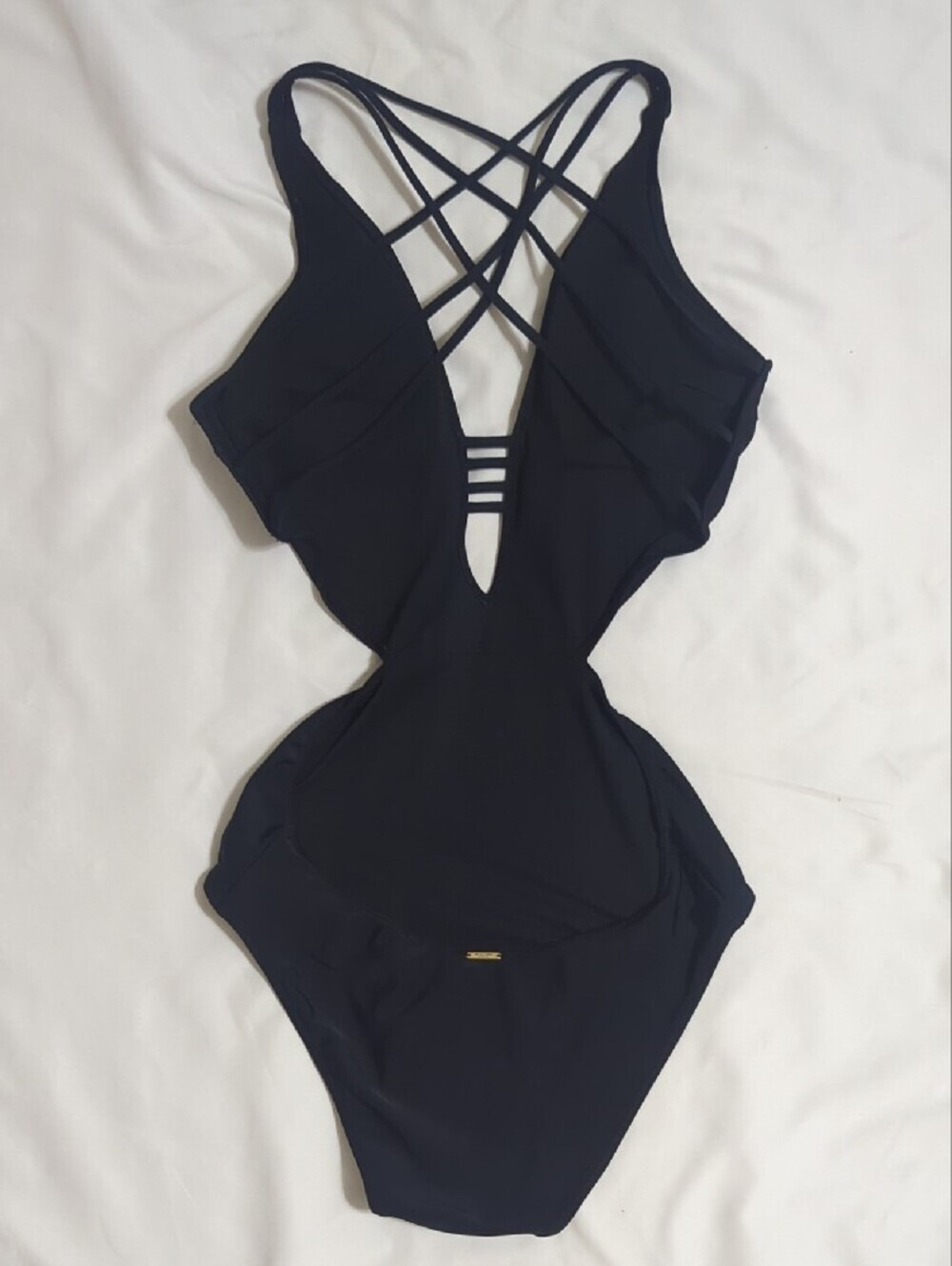 Abrecombie & Firch One-Piece Swim Suit, Color Black Size S - Picture 2 of 15